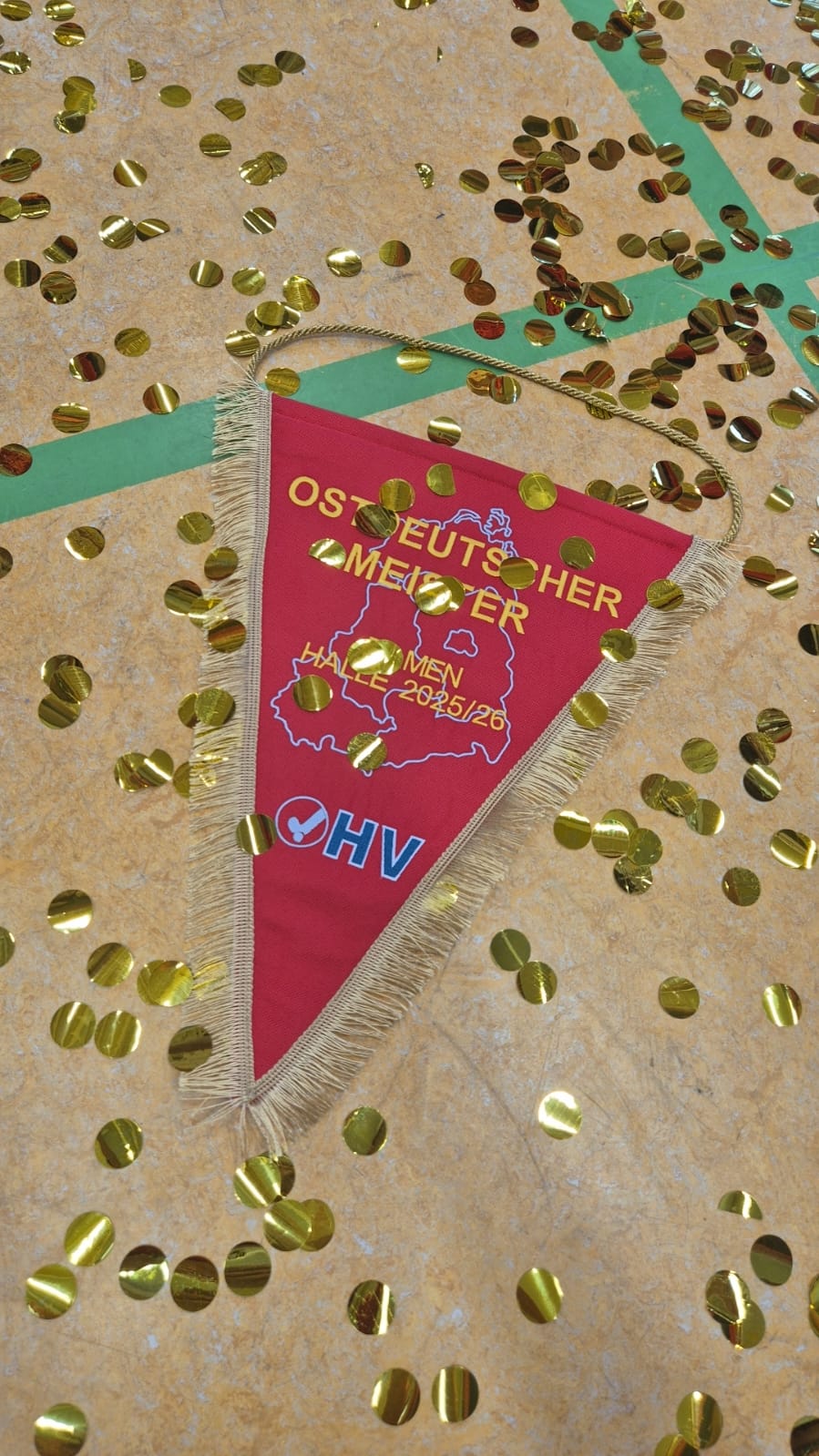 Wimpel für die Siegerinnen